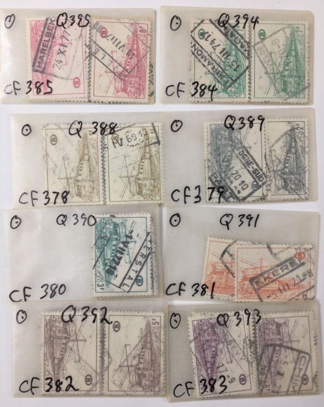 Belgium Railways & Postage Dues M&U Mixture (Many 100s) UK1950