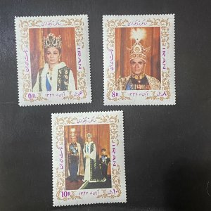 IRAN Stamps Lot MNH 1968 1st Anniversary of the Coronation Shah Pahlavi