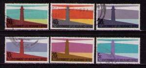 NEW ZEALAND Sc# OY51 - OY56 USED FVF Set of 6 Lighthouse