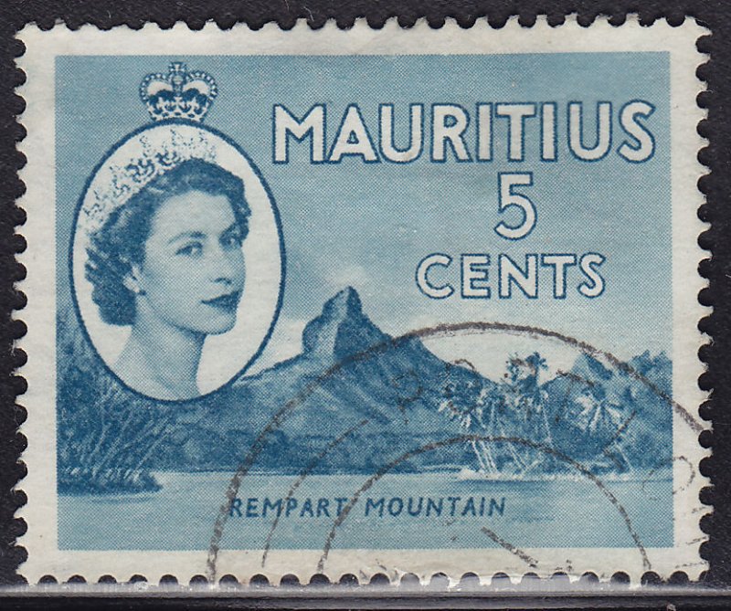 Mauritius 254 Rempart Mountain 1954