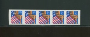 United States Postage Stamp #2913a MNH Plate No. 13211A Coil Strip of 5 Imperf