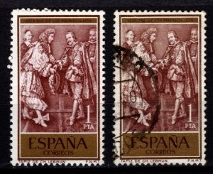 Spain 1959 300th Anniv. of Treaty of the Pyrenees, 1p [Mint/Used]