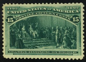 MOMEN: US STAMPS #238 MINT OG NH VF+ LOT #72200*