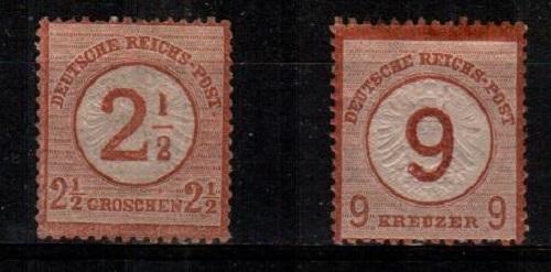 Germany Scott 27-8 mint hinged (Catalog Value $102.50)