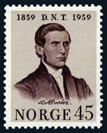 Norway 375, MNH. Temperance Movement, 100th anniv. Asbjorn Kloster, 1959