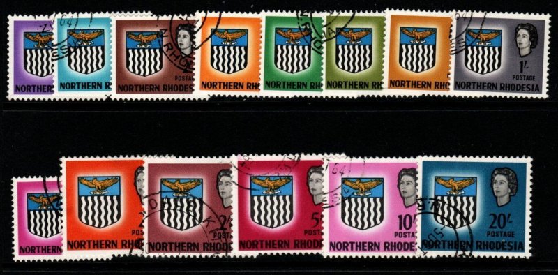 NORTHERN RHODESIA SG75/88 1963 DEFINITIVE SET FINE USED