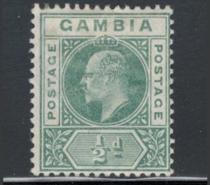 Gambia 1902 King Edward VII 1/2p Scott # 28 MH