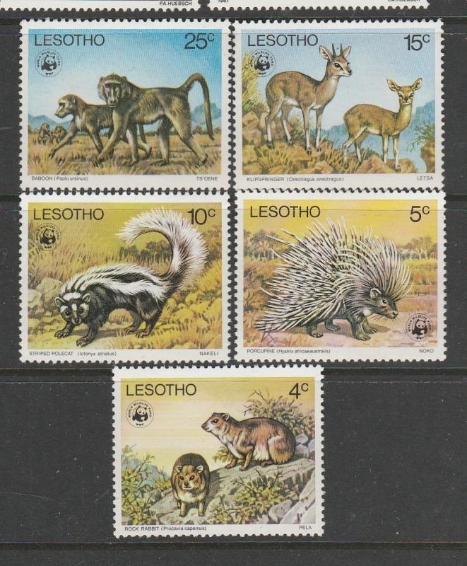 Lesotho 1977 Endangered specices MM SG 329/33