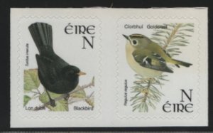 Ireland 2001 MNH Sc 1340-41 (N) Blackbird, Goldcrest Perf 11.25 Pair