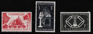 Luxembourg 1956 Scott 315-17 European Coal & Steel Union complete (3) VF/NH/(**)