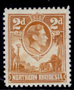 NORTHERN RHODESIA GVI SG31, 2d yellow-brown, M MINT. Cat £50.