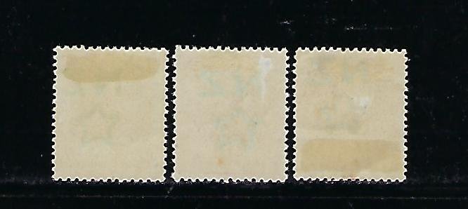 NEW ZEALAND SCOTT #176-178 WMK PRINTED ON BACK  - MINT HINGED