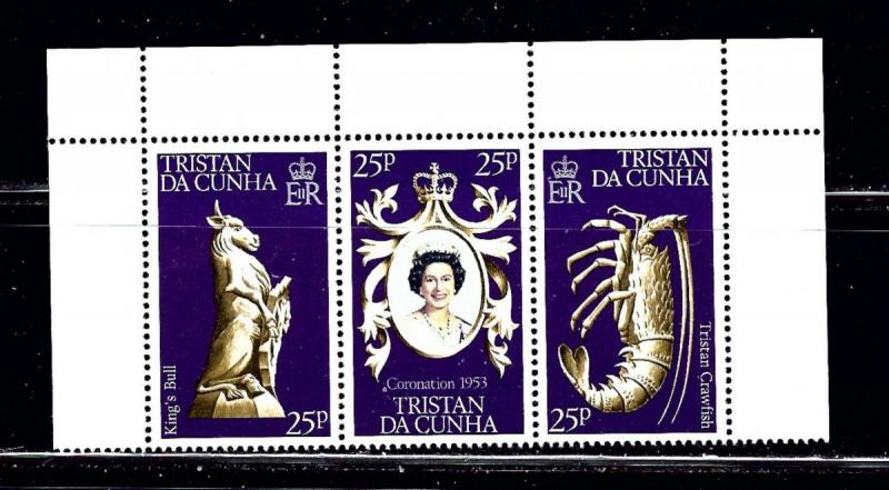 Tristan da Cunha 238a-c MNH 1978 QEII Silver Jubilee