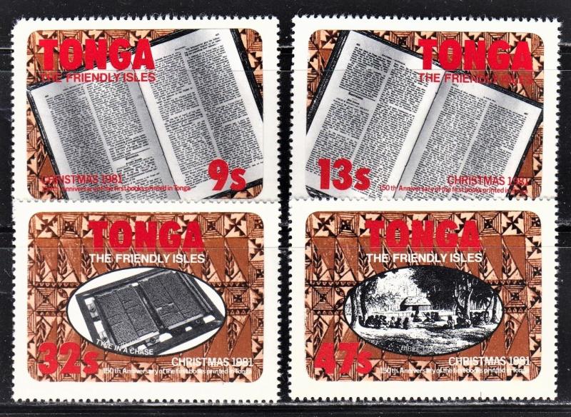 Tonga Scott 493-96  complete set  F to VF mint.