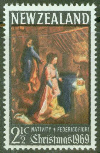 New Zealand Scott 430 MNH** Christmas 1969 no watermark