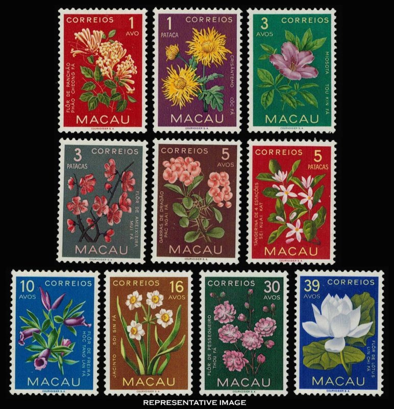 Macao Scott 372-381 Mint never hinged.