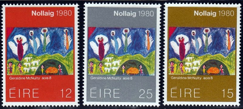 Ireland #489-91 Christmas, MNH.