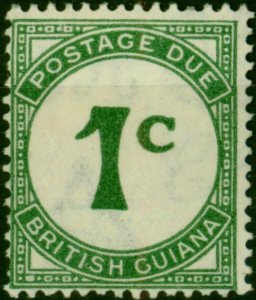 British Guiana 1940 1c Green SGD1 Fine VLMM