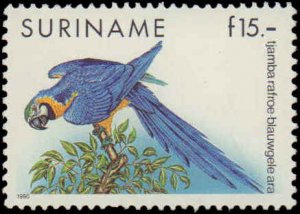 Suriname #730, Incomplete Set, 1985-1995, Birds, Never Hinged