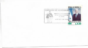 HONDURAS 1994 COVER WITH SPECIAL POSTMARK CAMPAING AGAINST AIDS HIV COUPLE