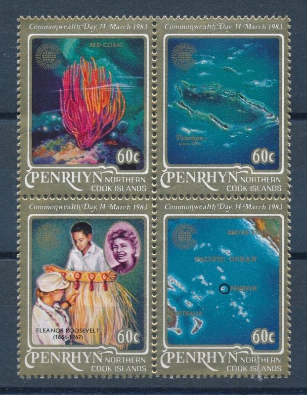 [113748] Penrhyn Cook Islands 1983 Marine life fish Eleanor Roosevelt  MNH