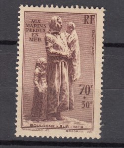 J43841 JLStamps WWII 1939 france mh #b93 statue