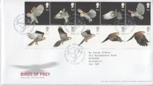 Great Britain 2003 Birds Of Prey FDC 2087-2096