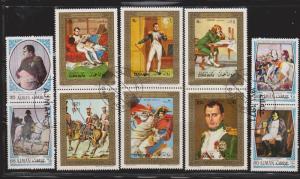 NAPOLEON On Stamps Of Ajman & Oman - Used
