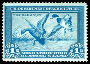 U.S. REV. DUCKS RW1  Mint (ID # 77151)