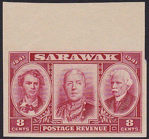 SARAWAK 1946 Centenary 8c IMPERFORATE PROOF ...............................70262