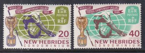 New Hebrides British 116-117 Soccer MNH VF