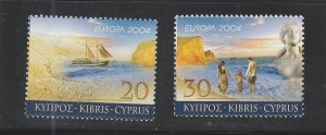 Cyprus  Scott#  1019-1020  MNH  (2004 Europa)