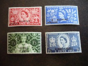 Stamps - Kuwait - Scott# 113-116 - Mint Hinged Set of 4 Stamps