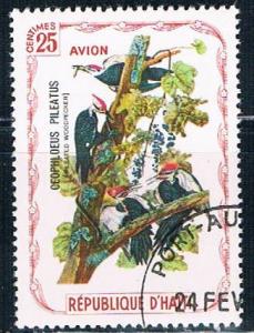 Haiti Used Woodpecker cancel on LR (H0040)