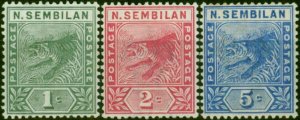 Negri Sembilan 1891-94 Set of 3 SG2-4 Fine MM (2)