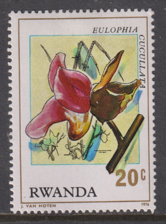Rwanda 779 Eulophia Cucullata 1976