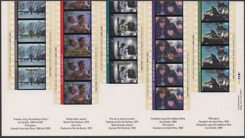 1615-16 Cinema In Canada MNH