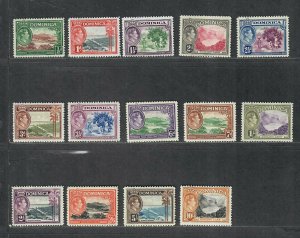 Dominica Sc#97-110 M/NH/VF, Cv. $80