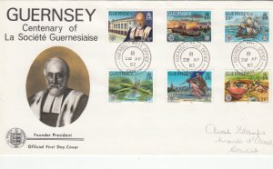 Guernsey Museum set 6, FDC postmarked SARK