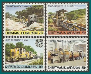 Christmas Island 1981 Phosphate III, MNH  103-106,SG136-SG139