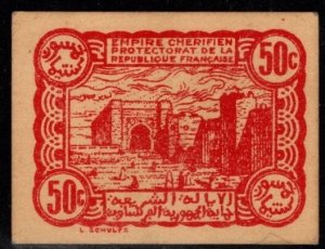 Scarce 1944 WWII Cherifian Empire (Morocco) Cinquante Centimes (50c) Scrip