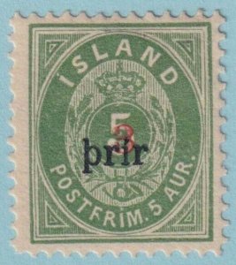 ICELAND 31 FACIT 35 PERF 12.75 MINT HINGED * CERT - NO FAULTS EXTRA FINE! - L966