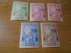 Burma  #  66-69  MH
