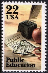 SC#2159 22¢ Public Education Single (1985) MNH