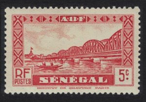 Senegal Faidherbe Bridge Boat Dakar 5c 1935 MNH SC#146 SG#143