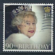 Great Britain SG 3827 Used  QEII 90th Birthday    SC# 3496