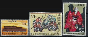 Japan 899-901 Used 1966 set (ak3614)