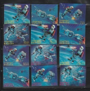 Bhutan 91-91K Set MNH Space