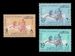 GoodChoice: KUWAIT 1964 Sc# 244-246 Monuments of Nubia MNH Set of Stamps