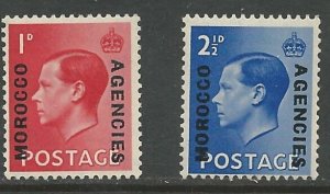 Great Britain - Morocco #  244-245 King Edward VIII  (2)  VLH Unused